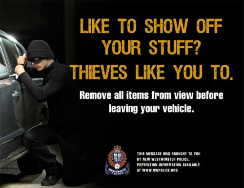 Auto theft poster